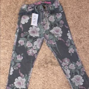 Brand new flower jeans